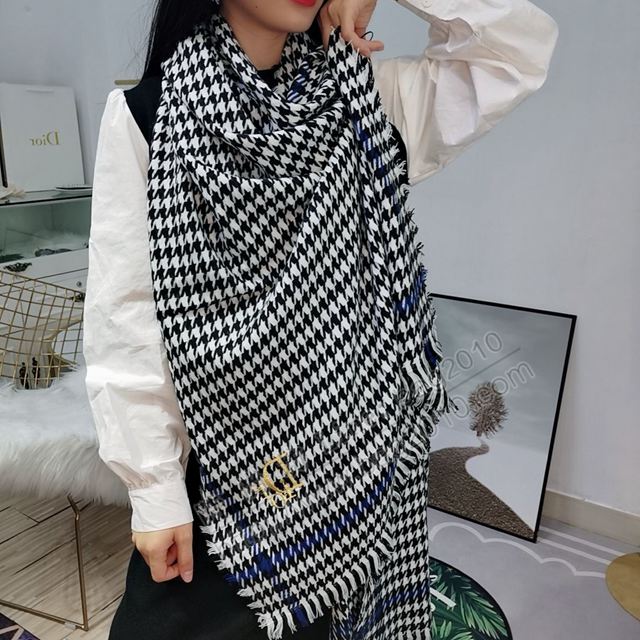 Dior圍巾 迪奧明星同款千鳥格圍巾 Dior經典款女圍巾  llwj7195